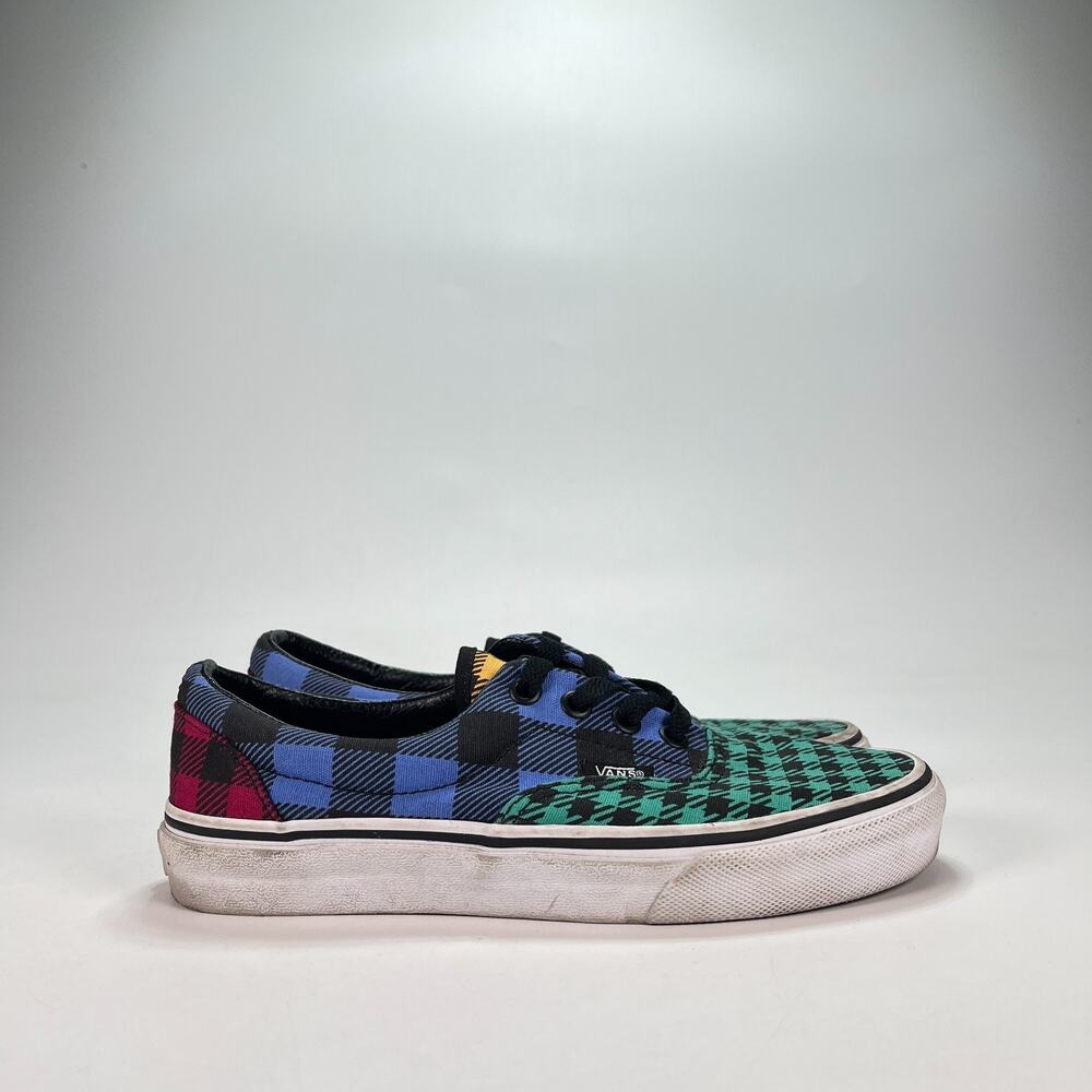 Vans Era Buffalo Mix Canvas Athletic Low Top Skate Shoes 721454 Women's Size 5.5